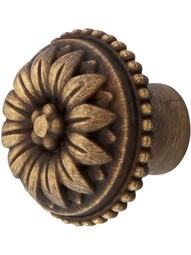 Curved Flower Petal Knob - 1 1/8-Inch Diameter